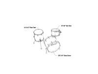 Tama Star Walnut Studio Rock Antique White Japanese Chestnut TW30CZS-AWC Tama Star Walnut Studio Rock Antique White Japanese Chestnut TW30CZS-AWC
